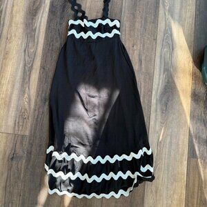 Womens Rickrack Trim Spaghetti Strap